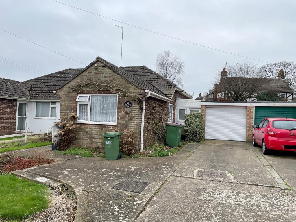 Lot: 37 - SEMI-DETACHED BUNGALOW FOR IMPROVEMENT - 13 Mayfield Road - Front elevation 2